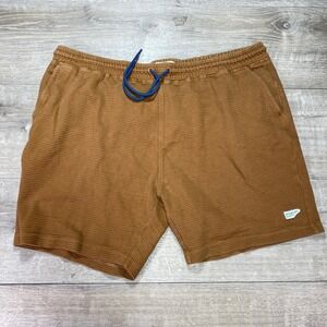 Wellen Shorts Brown Men's Size XXL Corduroy Beach Elastic Drawstring Huckberry